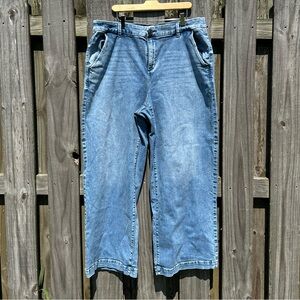 Lane Bryant High Rise Wide Leg Trouser Jean